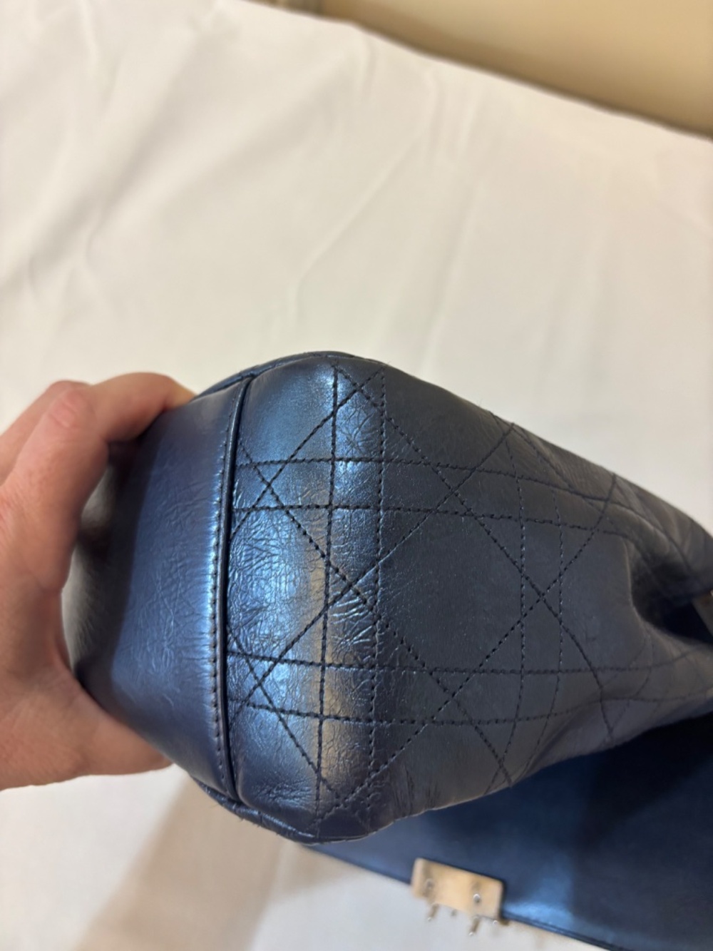 Christian Dior Miss Dior in Metallic Blue Pre-Owned - Picture 9 of 15